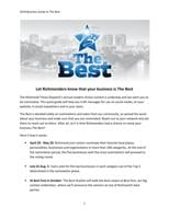 Business promotions guide to The Best